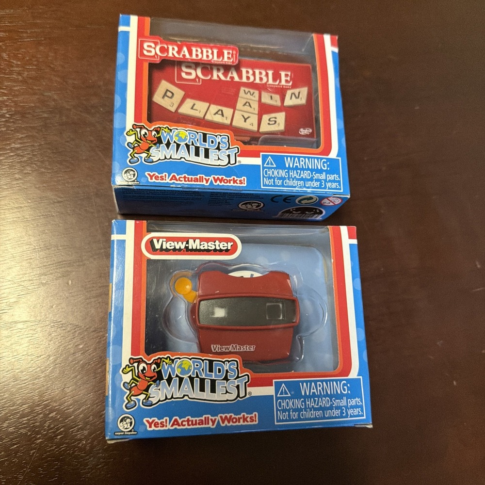 Lot Of Two Super Impulse World's Smallest View Master And Scrabble Nib